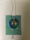 One of a kind,Washer Necklace with charm.