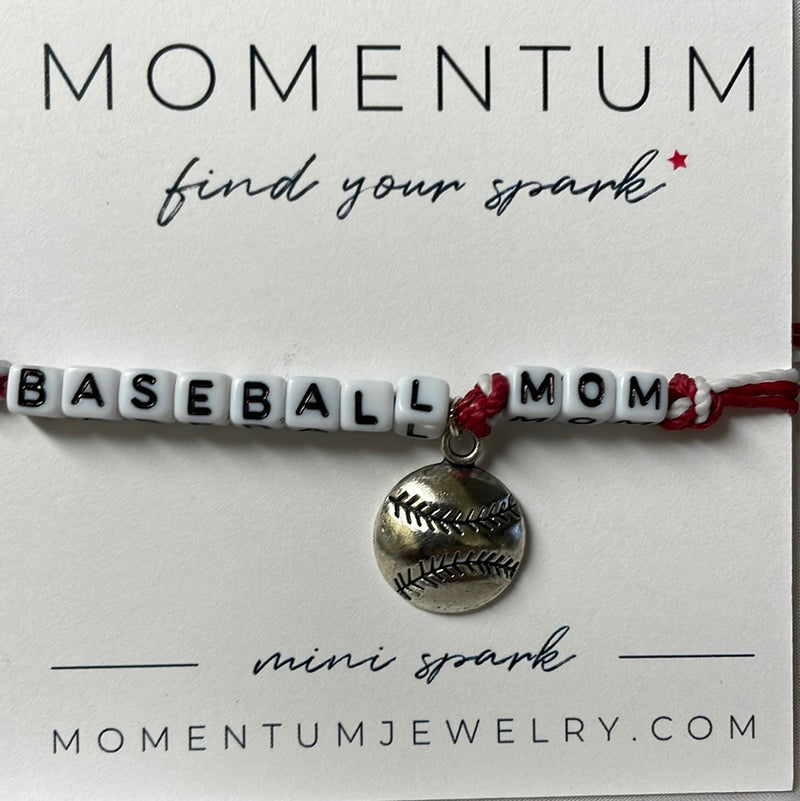 Baseball Mom with charm mini Spark