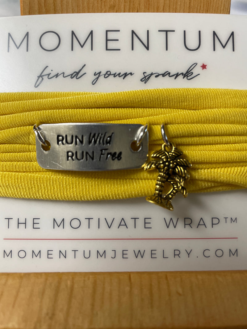 Run Wild Run Free with Gold Palmtree charm