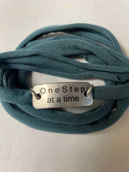 (New) One Step at a time , laser engraved