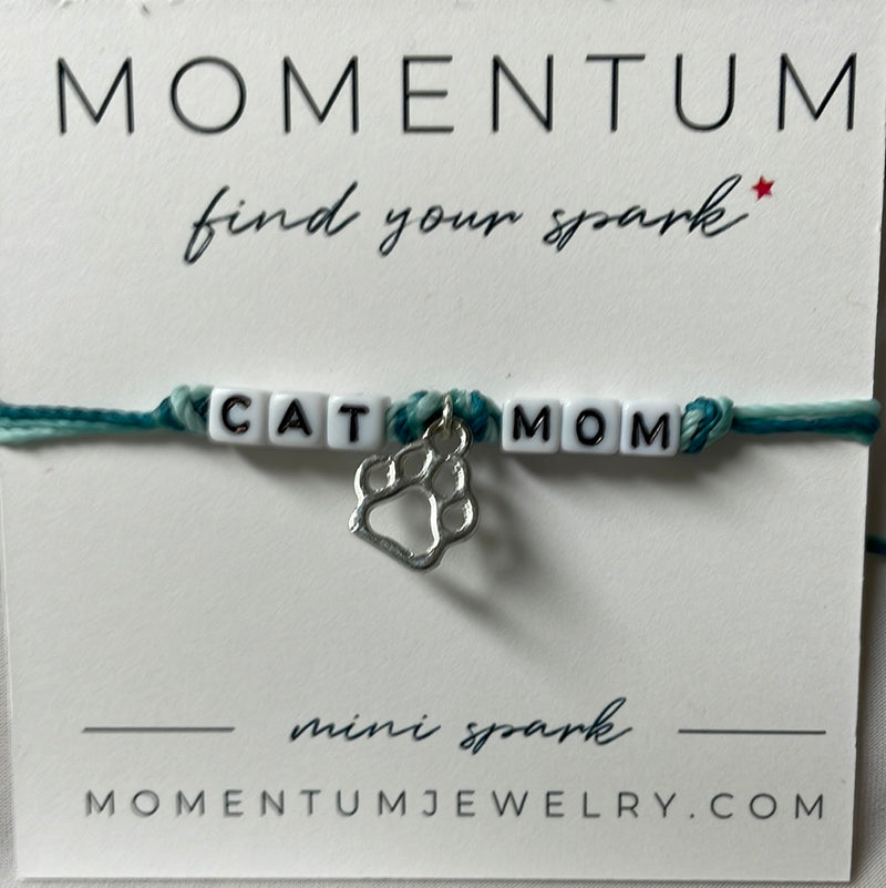 Cat Mom with paw charm