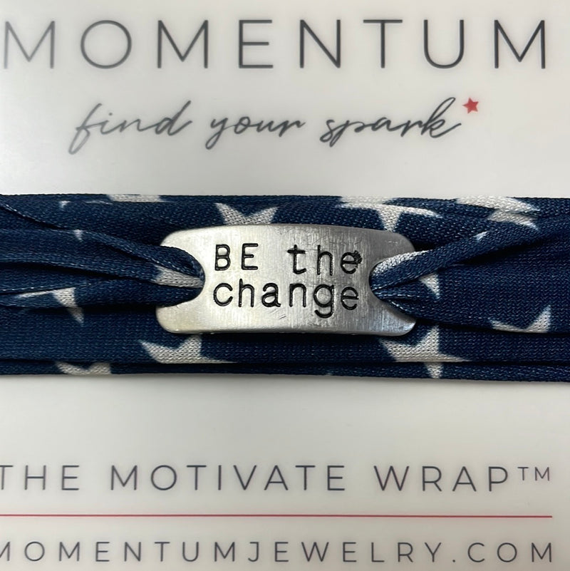 Blue stars wrap (Be the change)