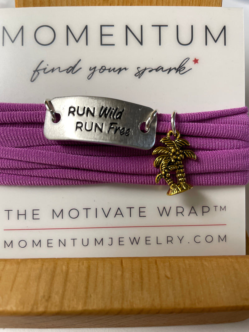 Run Wild Run Free with Gold Palmtree charm