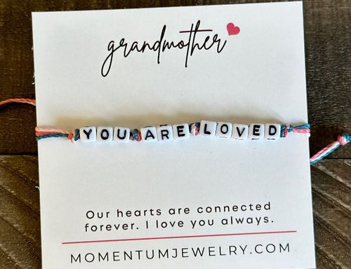You Are Loved mini SPARK Bracelet with Custom Mother's Day Card